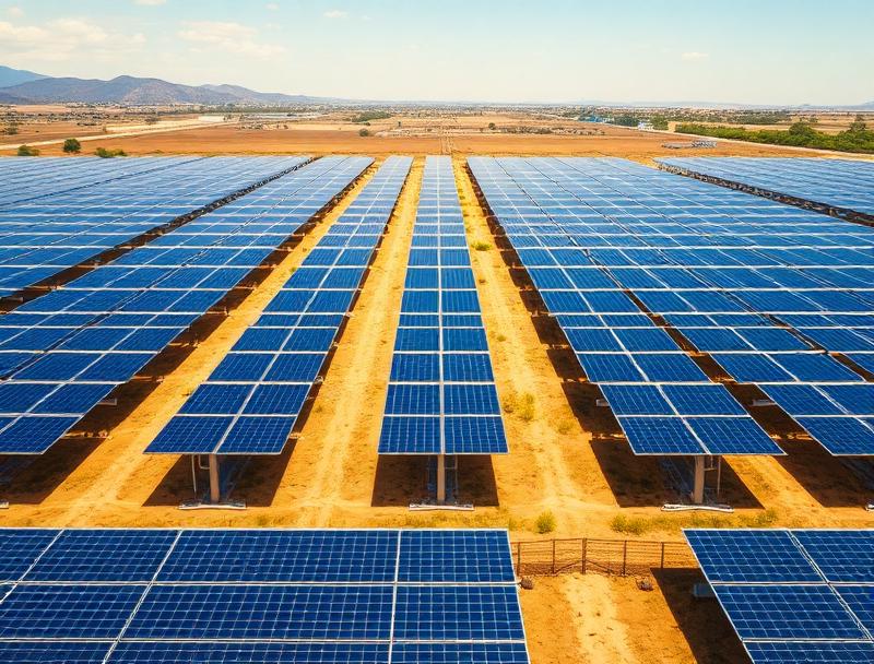Solar panel farm installation